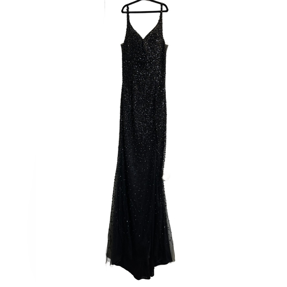 CINDY Collection USA (XS) Black Beaded Gown